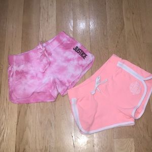 girls justice shorts set